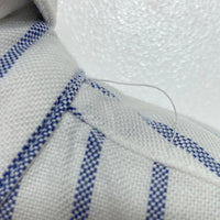 L.L.Bean エルエルビーン USA製 90s オックスフード ストライプ B.D 長袖シャツ ホワイト×ブルー size15 1/2-33 瑞穂店