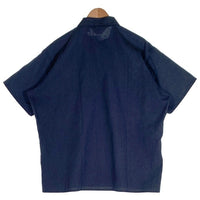 90's BEN DAVIS ベンデイビス ハーフジップ ワークシャツ 三角タグ ネイビー USA製 Size XL 福生店