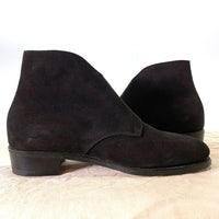 JOHN LOBB ジョンロブ WILLOW SUEDE WOMEN モンクストラップ スウェードブーツ ブラック Size 4E (22.5cm) 福生店