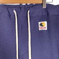 CALEE キャリー リブ イージーパンツ ネイビー コットン ポリエステル Size M-L 福生店