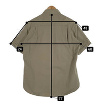 NEIGHBORHOOD ネイバーフッド 17SS SAFARI C-SHIRT-SS ヘリンボーン サファリシャツ オリーブ 171SPNH-SHM04 Size L 福生店
