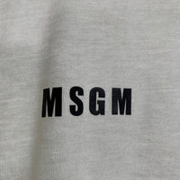 MSGM エムエスジーエム フロントロゴプリント ロングスリーブTシャツ ホワイト 2940MM160 Size M 福生店
