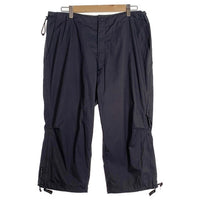 00's NIKE ナイキ ポリエステル リップストップ クロップドパンツ チャコールグレー ウエスト裾ドローコード Size 34 福生店