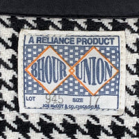JOE McCOY ジョーマッコイ 8HOUR UNION WORK SHIRT 千鳥格子 ワークシャツ ホワイト ブラック 厚手 Size 17 福生店