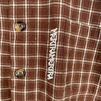 MERTRA MERTRA メルトラ Checkered Shirt 半袖 チェックシャツ ブラウン Size S 福生店