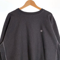 90's Champion チャンピオン リバースウィーブ クルーネックスウェットトレーナー チャコールグレー USA製 トリコ刺繡 Size L 福生店