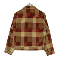 Levi’s リーバイス 80's PLAID CORD TRUCKER コーデュロイ チェック トラッカージャケット ブラウン size18 瑞穂店