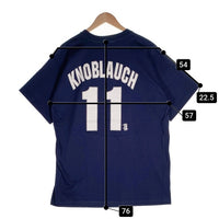 majestic マジェスティック Newyork Yankees ニューヨーク ヤンキース Yankees KNOBLAUCH 11 半袖 Tシャツ ネイビー メキシコ製 Size L 福生店