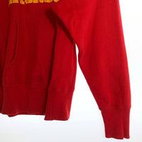 80's Champion チャンピオン BROWN LACROSSE ラバープリント リバースウィーブ プルオーバースウェットパーカー レッド Size S 福生店