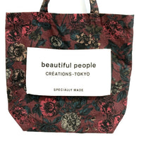 beautiful people ビューティフルピープル 花柄 トートバッグ ボルドー 瑞穂店
