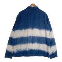 SCOTCH&SODA スコッチアンドソーダ コットン リネン タイダイ ジャケット ブルー ホワイト 172888-23-PFMM-A31 Size XL 福生店
