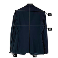 PRADA プラダ ACU1 2015 2104 UAF367 R141 1DY0 2つボタン ノッチドラベル 無地 テーラードジャケット スラックスパンツ スーツ セットアップ ネイビー size46S 瑞穂店