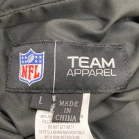 NFL LAS VEGAS RAIDERS ラスベガス・レイダース リバーシブル ウールジャケット スタジャン ブラックxグレー TEAM APPAREL Size L 瑞穂店