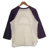WAREHOUSE ウエアハウス QUEENSBOROUGH プリント 七分袖 カットソー ホワイト ネイビー Size M 福生店
