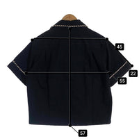 KODY PHILLIPS コディフィリップス LASSO SHIRT コットン 装飾 半袖シャツ ブラック Size S 福生店