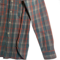 WAREHOUSE ウエアハウス フランネルチェックシャツ ブルー Size L 福生店