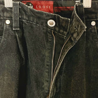 Levi’s リーバイス SilverTab シルバータブ USA製 95年 ボタン裏549 LOOSE ルース ブラックデニム バギーショーツ ブラック size34 瑞穂店