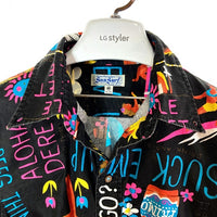 Sun Surf サンサーフ SS32283 アロハシャツ半袖 ブラック sizeM 瑞穂店