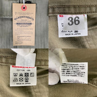 WAREHOUSE ウエアハウス USN 2143 U.S.N. HERRINGBONE UTILITY JACKET ヘリンボーン ユーティリティジャケット トラッカー オリーブ Size 36 福生店