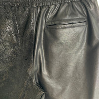 Last Nest ラストネスト Leather Switching Shorts レザースイッチングショーツ ショートパンツ ブラック コットン ポリウレタン Size L 福生店