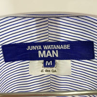 JUNYA WATANABE MAN ジュンヤワタナベマン WK-B028 AD2022 Roy Lichetenstein ロイ・リキテンスタイン パッチワーク コミック調 半袖シャツ ブルー sizeM 瑞穂店