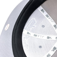 New Era ニューエラ 59FIFTY MLB ロサンゼルス・ドジャース ベースボールキャップ グレー ブルー Size 7 1/2 (59.6cm) 福生店