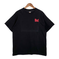 HUF ハフ フロッキープリント Tシャツ ブラック Size L 福生店
