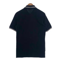 PRADA SPORT プラダスポーツ 鹿の子 ポロシャツ 半袖 ブラック コットン SJ887 2011 Size M 福生店