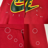 Supreme シュプリーム NIKE ナイキ CK6225-687 19FW Leather Applique Sweatshirt レザーアップリケ スウェットパーカー レッド sizeL 瑞穂店