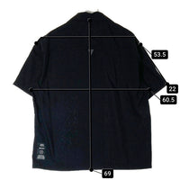NEIGHBORHOOD ネイバーフッド 221TSNH-SHM03 22SS ロゴ刺繍 オープンカラーシャツ ブラック sizeS 瑞穂店