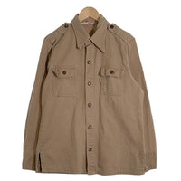 70's Levi's リーバイス カラーデニムシャツ ベージュ エポーレット USA製 三角タグ 70676-4023 やや厚手 Size L 福生店
