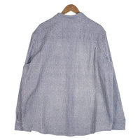 BRIGADE コットン ストライププリント 長袖シャツ ブルー 厚手 Size L 福生店