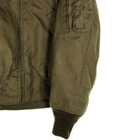 80's U.S.ARMY 米軍 ヘリクルー ジャケット オリーブ ロケットTALON Size M 相当 福生店