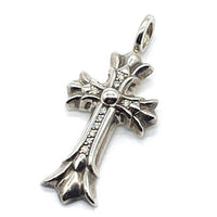 Chrome Hearts クロムハーツ DBL CH CRS P/DMND ダブルCHクロス パヴェダイヤ ペンダントトップ SV925 福生店