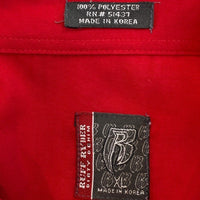 RUFF RYDER ラフライダース 総柄プリント 半袖シャツ レッド ポリエステル Size XL 福生店