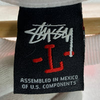 STUSSY ステューシー ローマの休日 半袖 Tシャツ ホワイト Size L 福生店