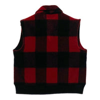 Woolrich ウールリッチ 730 ウール オンブレチェック ベスト レッド sizeM 瑞穂店