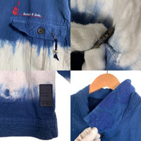 SCOTCH&SODA スコッチアンドソーダ コットン リネン タイダイ ジャケット ブルー ホワイト 172888-23-PFMM-A31 Size XL 福生店