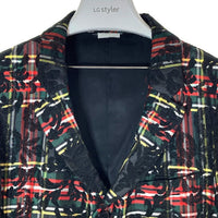 COMME des GARCONS HOMME PLUS コムデギャルソンオムプリュス PJ-C012 AD2012 フラワーレース チェック柄 コート ブラック sizeS 瑞穂店