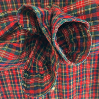 SIR PENDLETON サー ペンドルトン 70's USA製 ウールシャツ 片ポケット タータンチェック レッドxブルー sizeL 瑞穂店