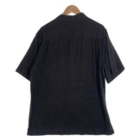 90-00's Havana Jacks Cafe シルク オープンカラーシャツ 半袖 ブラック Size M 福生店