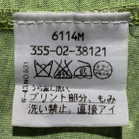 Vivienne Westwood MAN ヴィヴィアンウエストウッドマン オーブ刺繡 プリントTシャツ フレンチスリーブ 蛍光イエロー Size M 福生店