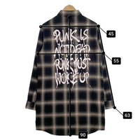 glamb グラム スタンリーロングチェックシャツ フランネル オンブレ ブラック GB15AT/SH09 Size 4 福生店