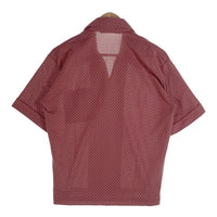 70's Sears シアーズ ヨーロピアンコレクション 開襟シャツ ボルドー ポリエステル Size M 福生店
