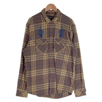 SUPREME シュプリーム 21SS HYSTERIC GLAMOUR ヒステリックグラマー Plaid Flannel Shirt チェック フランネルシャツ ブラウン ベージュ Size XL 福生店