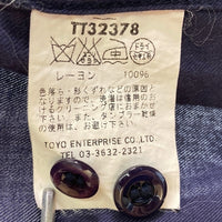 TOYO ENTERPRISE 東洋エンタープライズ TT32378 オープンカラー レーヨン スカシャツ 半袖 ネイビー sizeL 瑞穂店