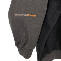 PLATINUM FUBU プラチナムフブ ワッペン 刺繡 プルオーバースウェットパーカー ブラック チャコール Size XXL 福生店
