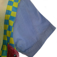 COMME des GARCONS HOMME PLUS コムデギャルソンオムプリュス 18SS 異素材 切替カットソー Tシャツ ブルー PA-T019 AD2017 Size M 福生店