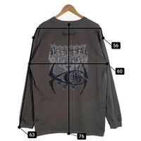 XG GR8 グレイト KOSUKE KAWAMURA 河村康輔 24SS Pigment Dyed Long Sleeve Tee ピグメントダイ プリント ロングスリーブTシャツ ブラック Size XXL 福生店