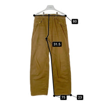 HELLER'S CAFE WAREHOUSE ヘラーズカフェ ウエアハウス サスペンダーボタン シンチバック ダック素材 ワークパンツ ブラウン size31 瑞穂店
